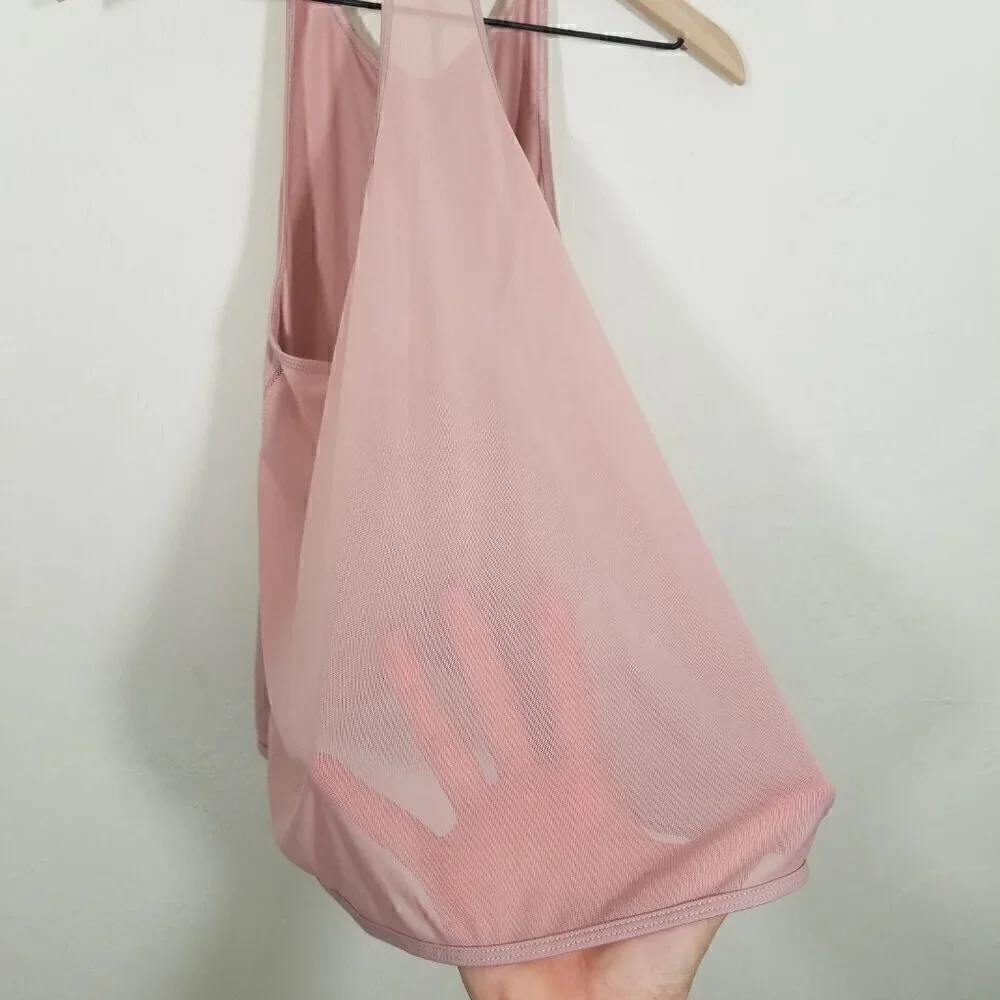 Kate Spade Micro Mesh Draped Active Tank Top Size S